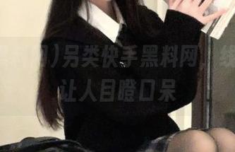 另类快手黑料网，线路迂回让人目瞪口呆