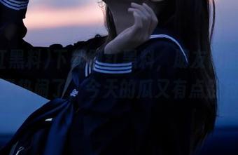 下载网红黑料，朋友们的聊天群又热闹了，今天的瓜又有点别扭？